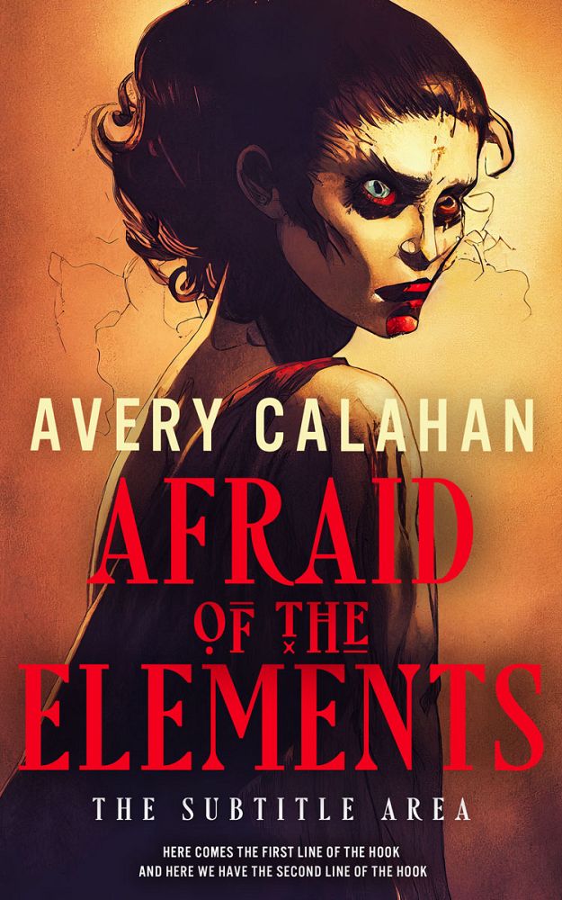 Front view of Burnt Sienna #13715 - Premade Horror Book Cover | BookCoverZone