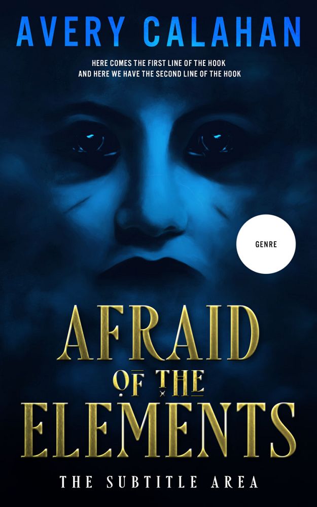 Front view of Black Pearl #13721 - Premade Horror Book Cover | BookCoverZone