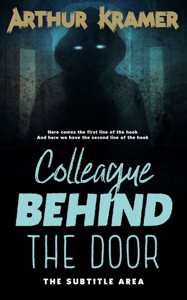 Front view of Shadow Green #13744 - Premade Horror Book Cover | BookCoverZone