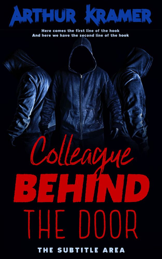 Front view of Ebony #13749 - Premade Horror Book Cover | BookCoverZone