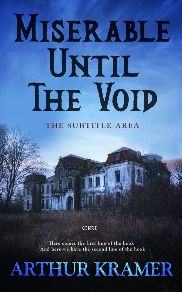 Front view of Steel Gray #13756 - Premade Horror Book Cover | BookCoverZone