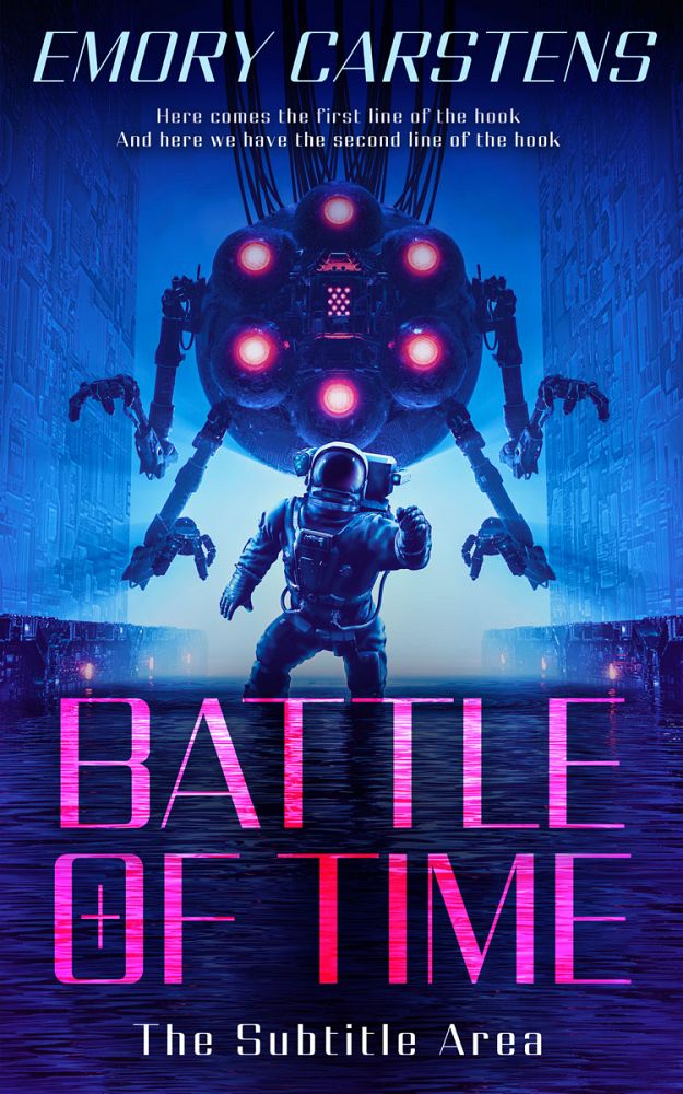 Front view of Lucky Point #13852 - Premade Science Fiction Book Cover | BookCoverZone