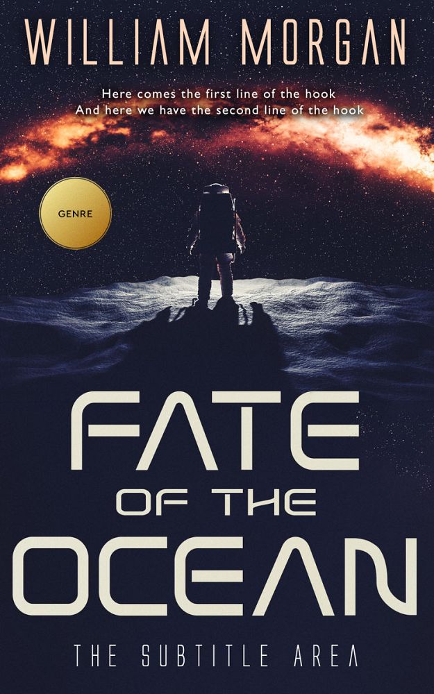 Front view of Steel Gray #13932 - Premade Science Fiction Book Cover | BookCoverZone