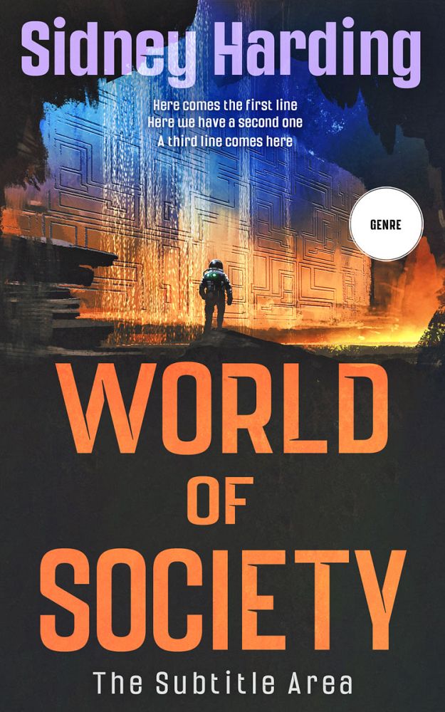 Front view of Apricot #13943 - Premade Science Fiction Book Cover | BookCoverZone