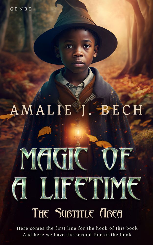 Front view of Thunder #14060 - Premade Children Book Cover | BookCoverZone