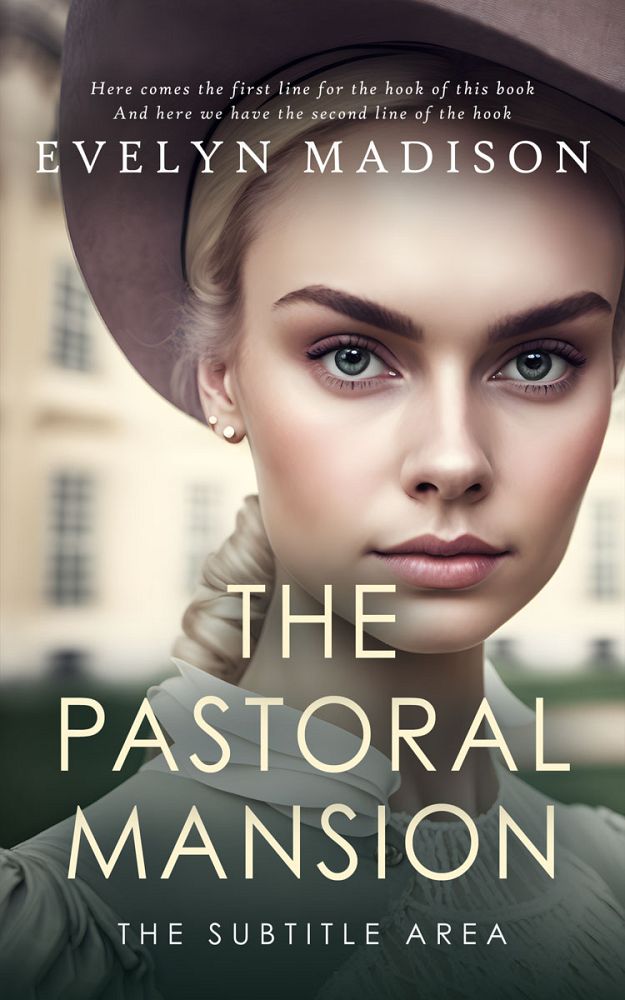 Front view of Masala #14284 - Premade Historical Book Cover | BookCoverZone