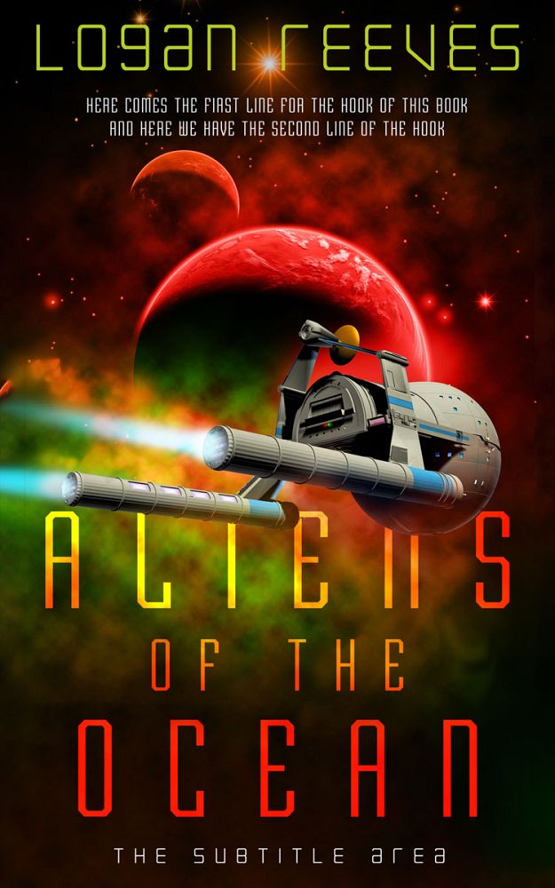 Front view of Cannon Black #14340 - Premade Science Fiction Book Cover | BookCoverZone