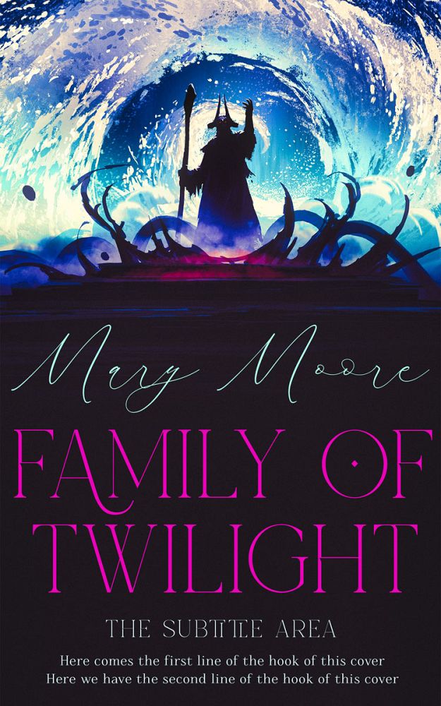 Front view of Maverick #14514 - Premade Fantasy Book Cover | BookCoverZone