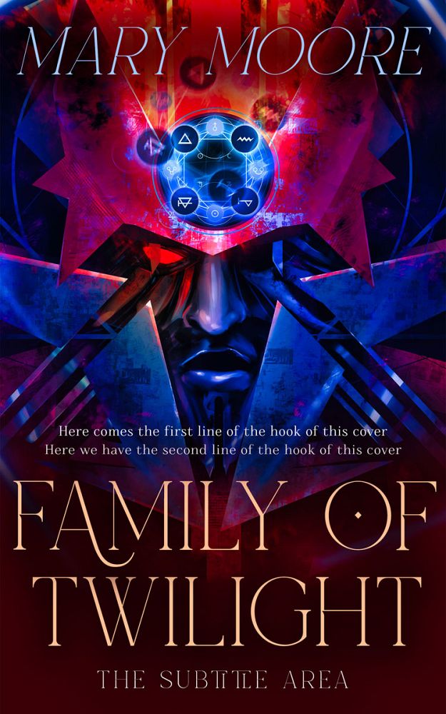 Front view of Loulou #14517 - Premade Fantasy Book Cover | BookCoverZone