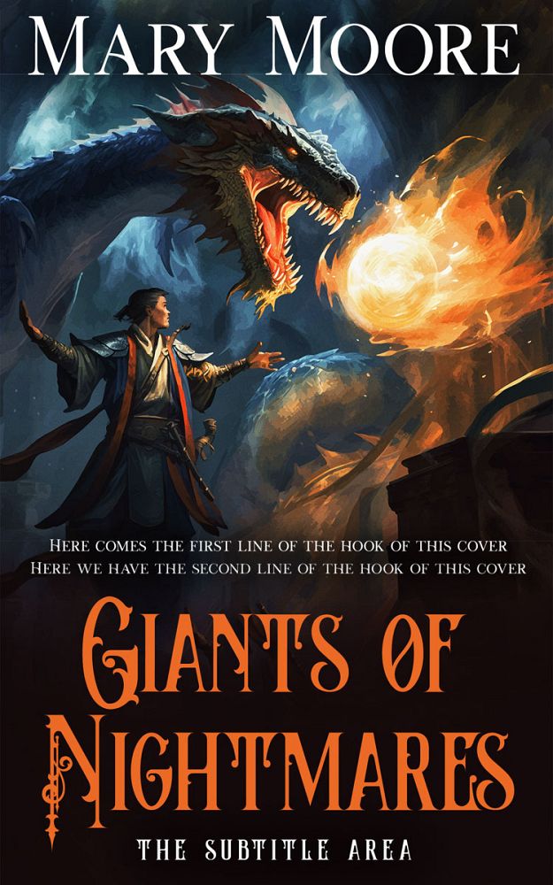 Front view of Shark #14524 - Premade Fantasy Book Cover | BookCoverZone