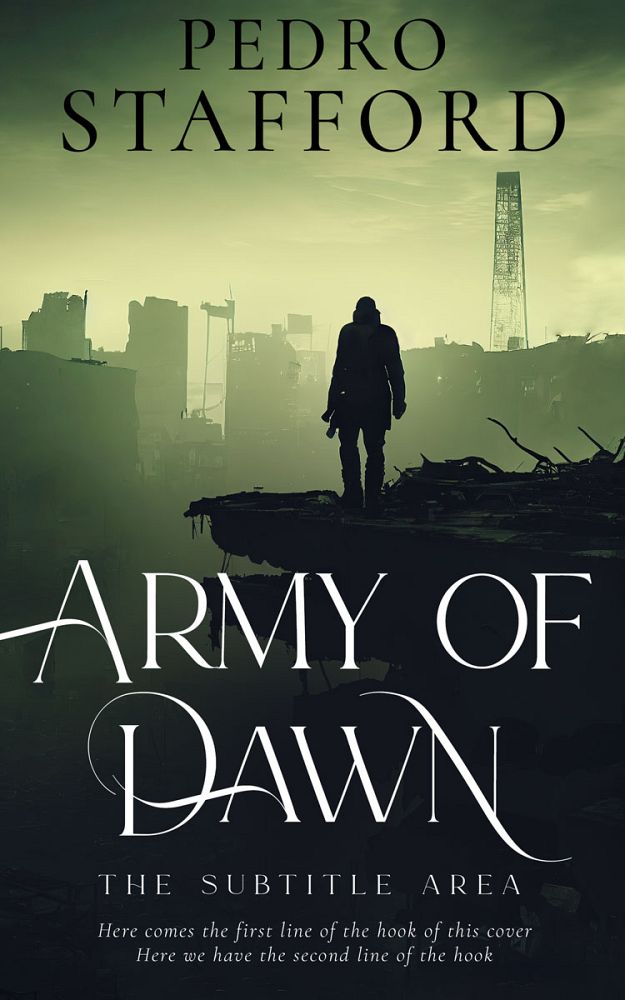 Front view of Pine Glade #14604 - Premade Apocalyptica Book Cover | BookCoverZone