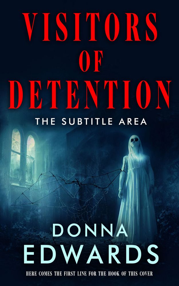 Front view of Black Pearl #14714 - Premade Horror Book Cover | BookCoverZone