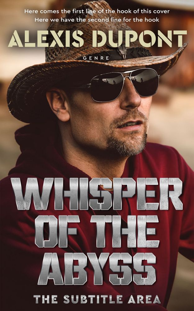 Front view of Jon #14737 - Premade Western Book Cover | BookCoverZone