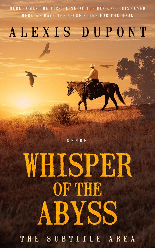Front view of Porsche #14741 - Premade Western Book Cover | BookCoverZone