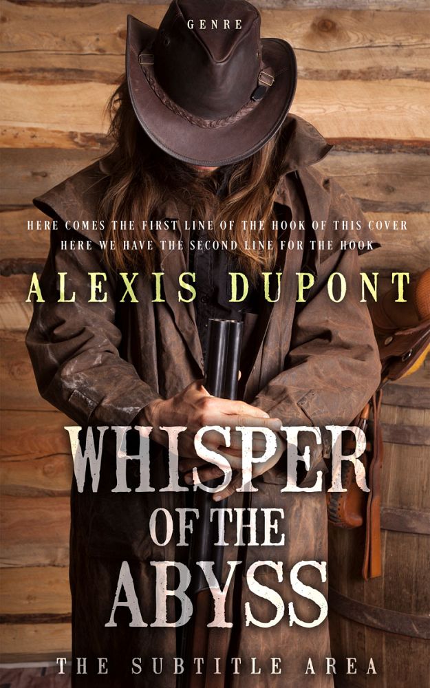 Front view of Bistre #14744 - Premade Western Book Cover | BookCoverZone
