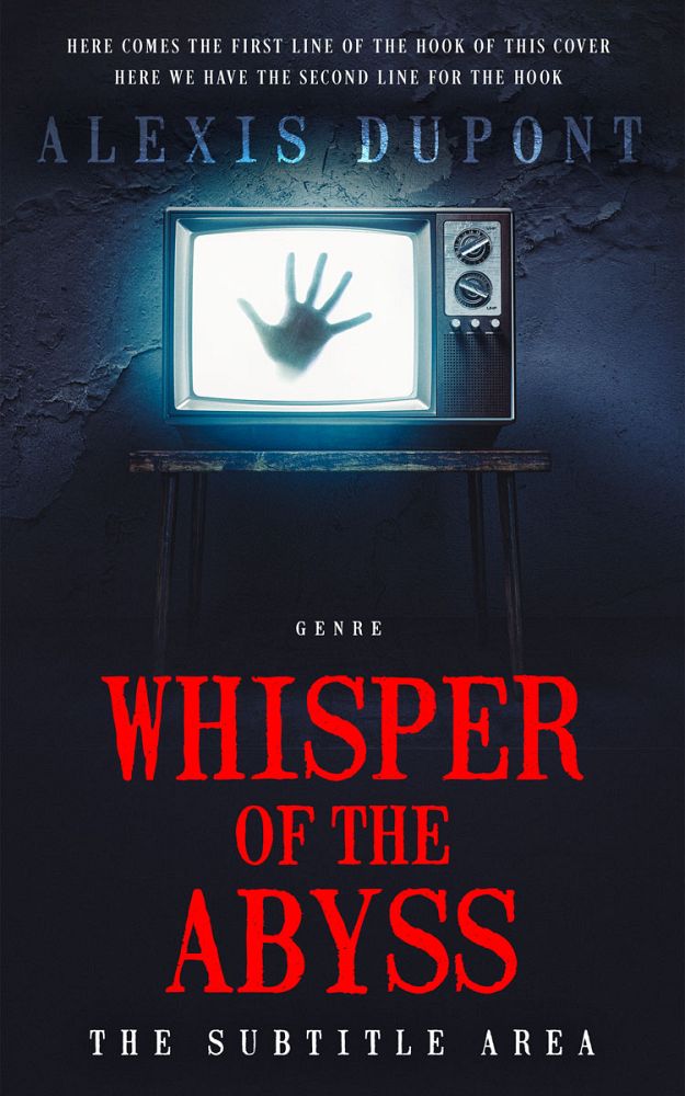Front view of Ebony Clay #14841 - Premade Horror Book Cover | BookCoverZone