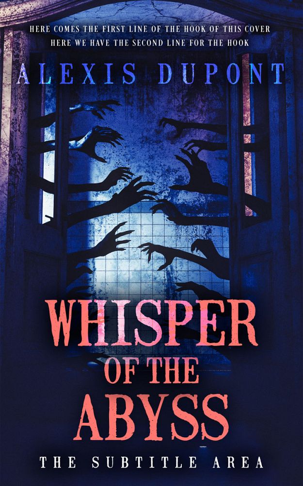 Front view of Ebony #14843 - Premade Horror Book Cover | BookCoverZone