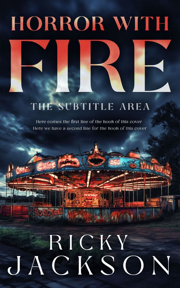 Front view of Mirage #14932 - Premade Horror Book Cover | BookCoverZone