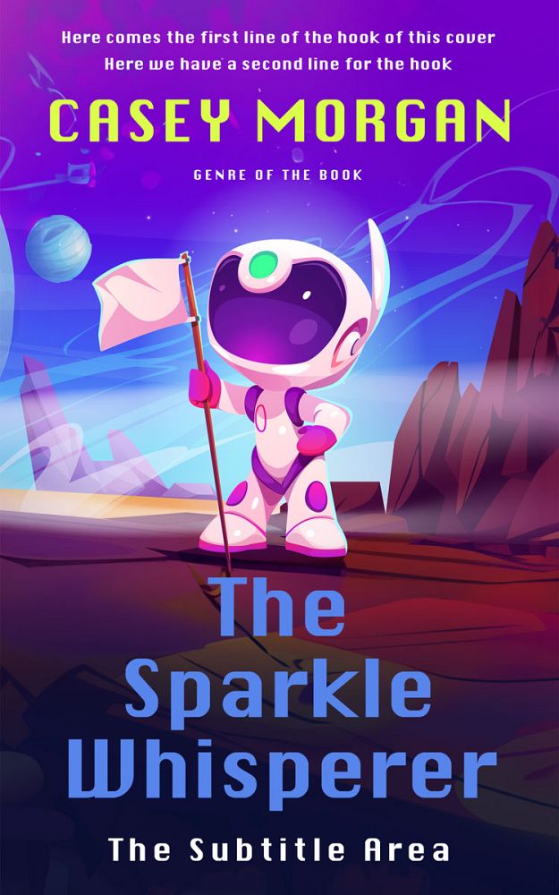 Front view of Grape #14939 - Premade Children Book Cover | BookCoverZone