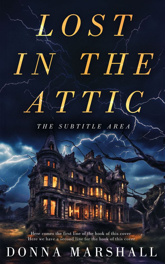 Front view of Mirage #14951 - Premade Horror Book Cover | BookCoverZone