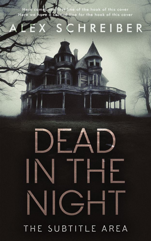 Front view of Green Spring #14990 - Premade Horror Book Cover | BookCoverZone