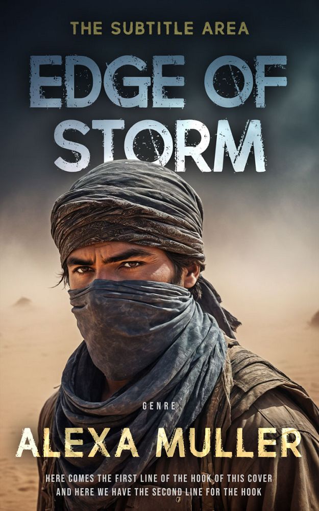 Front view of Vanilla #15021 - Premade Action & Adventure Book Cover | BookCoverZone