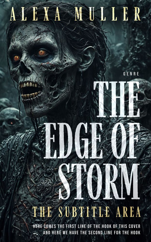 Front view of Bunker #15023 - Premade Horror Book Cover | BookCoverZone