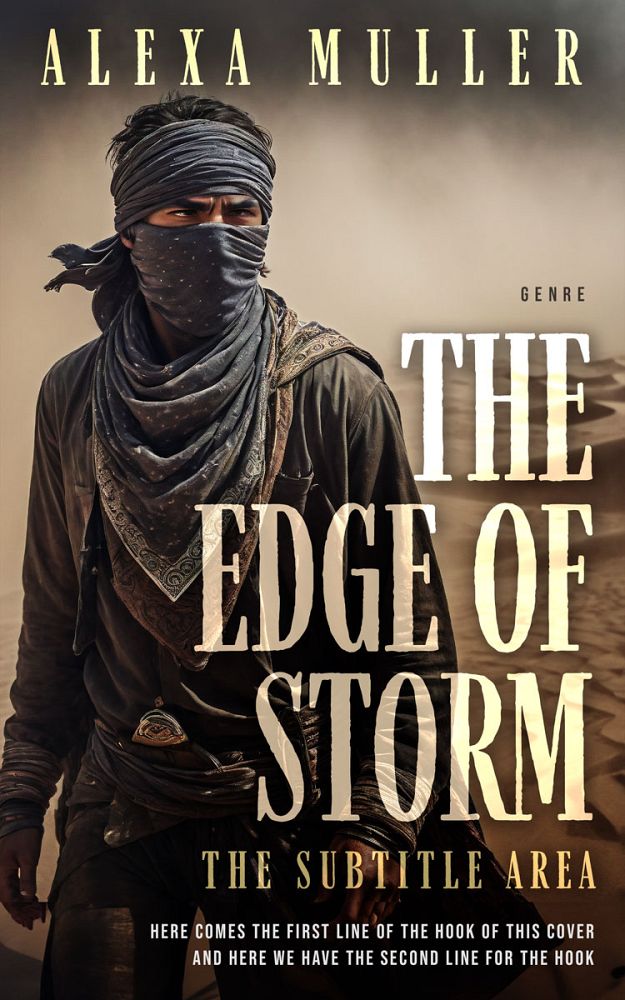 Front view of Akaroa #15024 - Premade Action & Adventure Book Cover | BookCoverZone