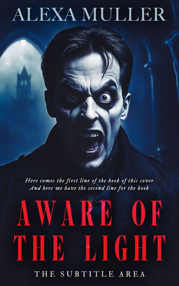 Front view of Mirage #15062 - Premade Horror Book Cover | BookCoverZone