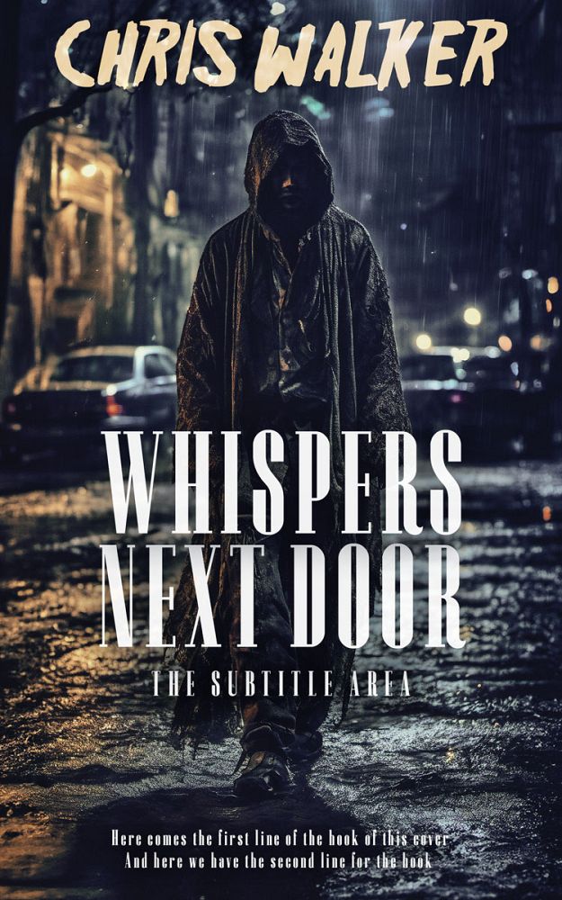 Front view of Charade #15079 - Premade Horror Book Cover | BookCoverZone