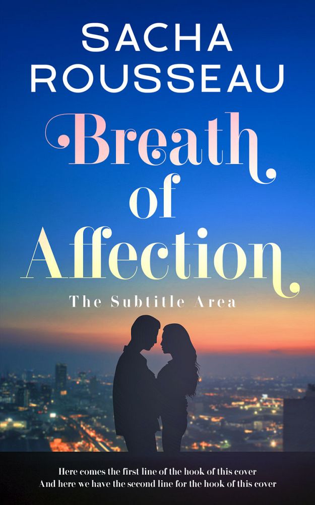 Front view of Fun Blue #15135 - Premade Romance Book Cover | BookCoverZone
