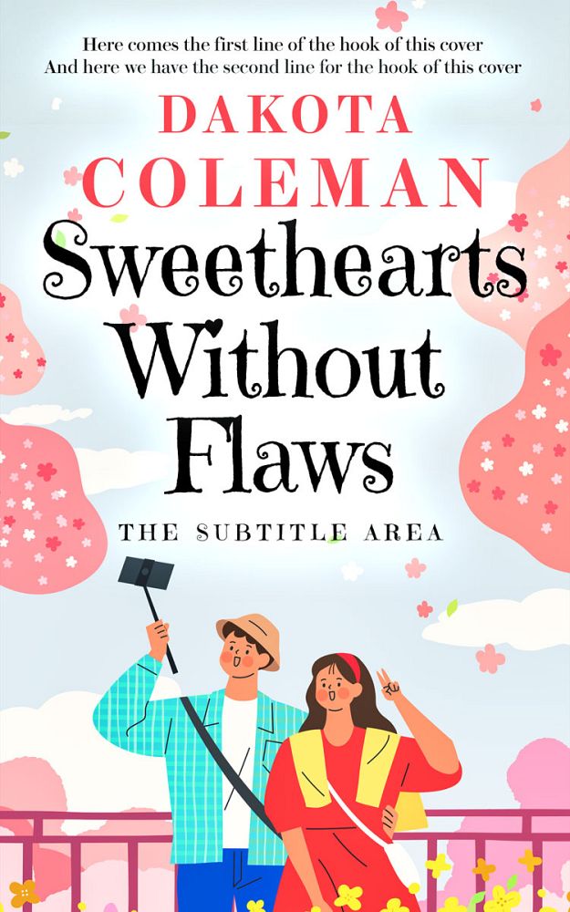 Front view of Soft Peach #15229 - Premade Chick Lit Book Cover | BookCoverZone
