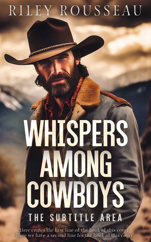 Front view of Taupe #15390 - Premade Action & Adventure Book Cover | BookCoverZone