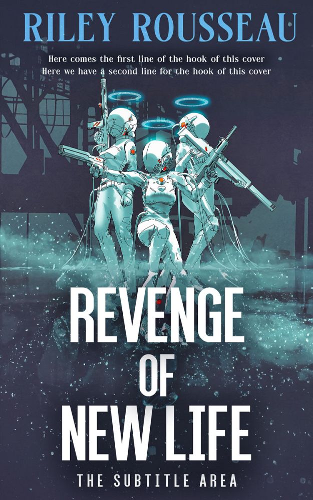 Front view of Bright Gray #15438 - Premade Science Fiction Book Cover | BookCoverZone