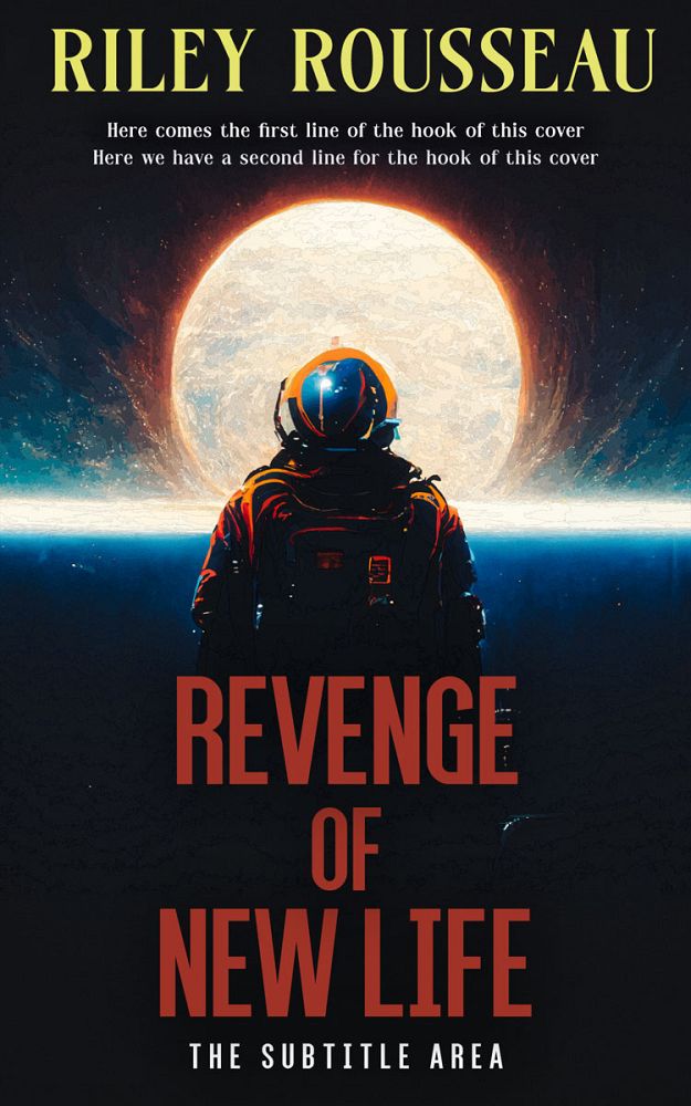 Front view of Tan #15439 - Premade Science Fiction Book Cover | BookCoverZone