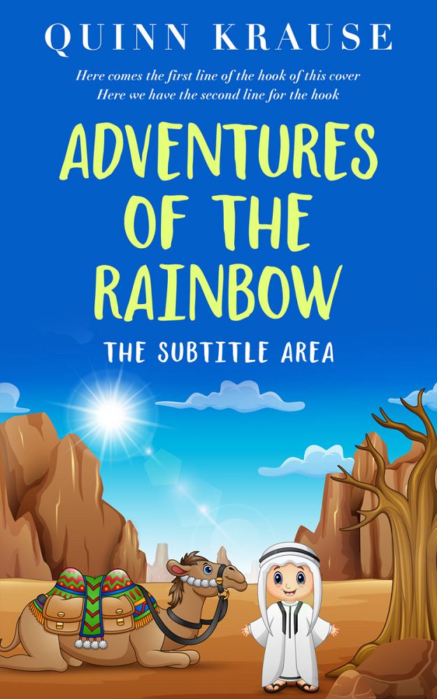 Front view of Gimblet #15455 - Premade Children Book Cover | BookCoverZone