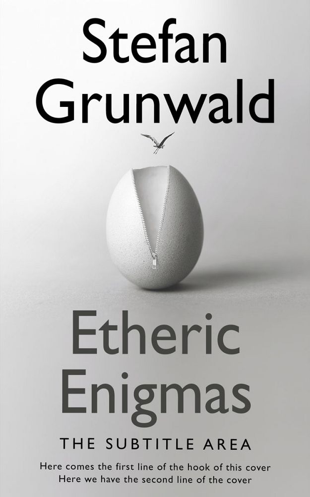 Front view of Quill Gray #15632 - Premade Abstract Book Cover | BookCoverZone