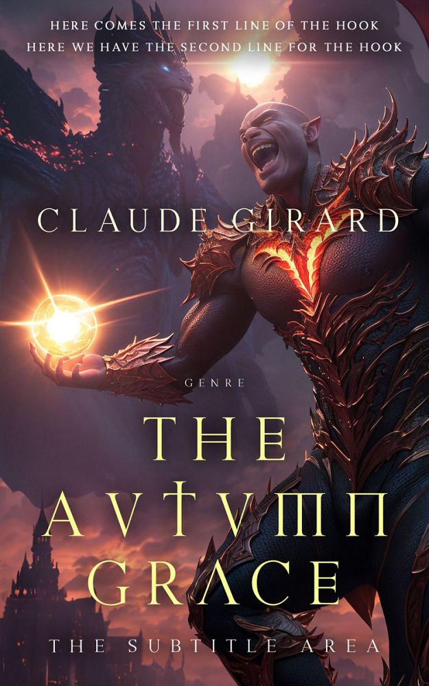 Front view of Thunder #15832 - Premade Fantasy Book Cover | BookCoverZone