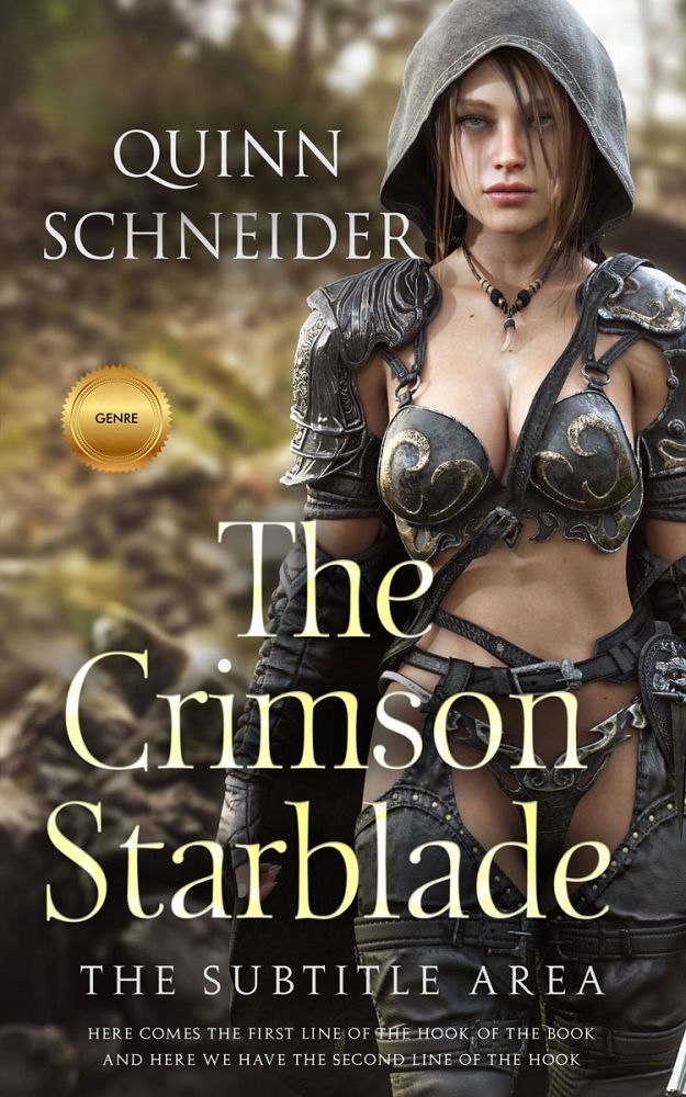 Front view of Taupe #15944 - Premade Fantasy Book Cover | BookCoverZone