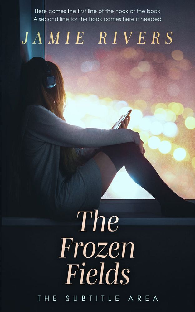 Front view of Soft Amber #16123 - Premade Teen & Young Adult Book Cover | BookCoverZone
