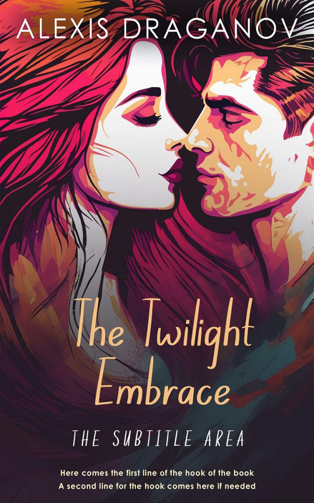Front view of Petite Orchid #16351 - Premade Romance Book Cover | BookCoverZone