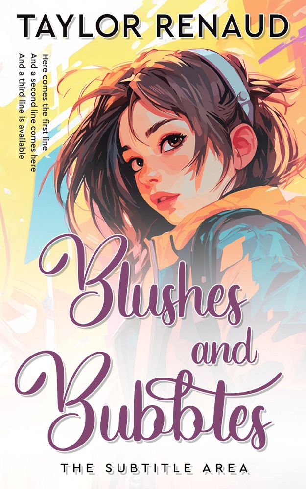 Front view of Satin Linen #16413 - Premade Teen & Young Adult Book Cover | BookCoverZone