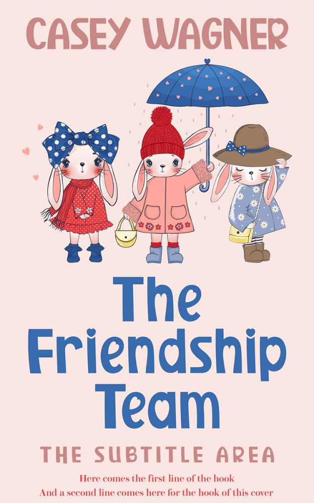 Front view of Linen #16444 - Premade Children Book Cover | BookCoverZone