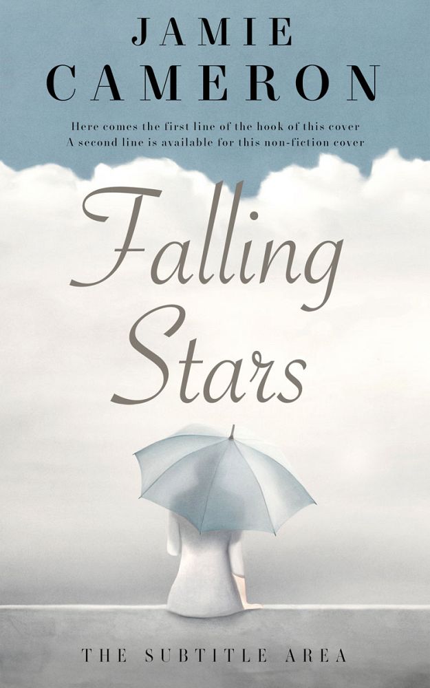 Front view of Quill Gray #16496 - Premade Poetry Book Cover | BookCoverZone