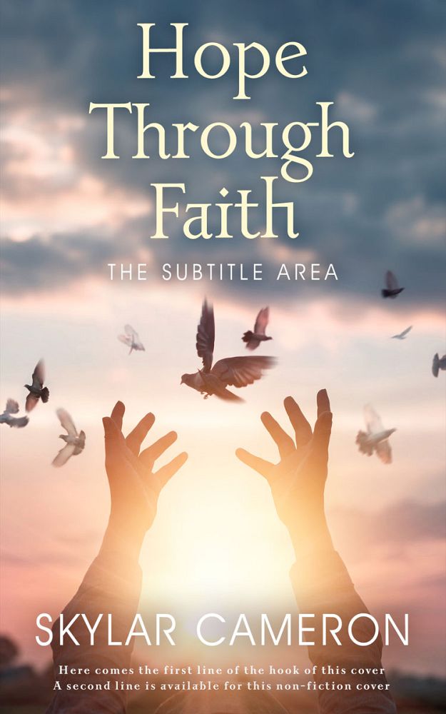 Front view of Akaroa #16520 - Premade Religion & Spirituality Book Cover | BookCoverZone