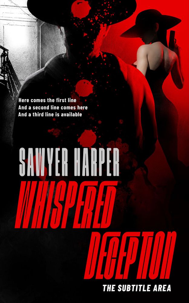 Front view of Black #16580 - Premade Mystery & Thriller & Suspense Book Cover | BookCoverZone