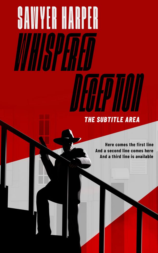 Front view of Milano Red #16584 - Premade Mystery & Thriller & Suspense Book Cover | BookCoverZone