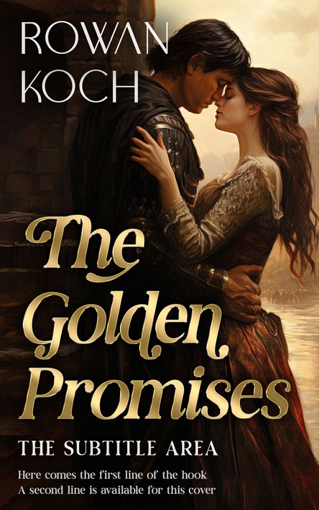 Front view of Tan #16647 - Premade Romance Book Cover | BookCoverZone