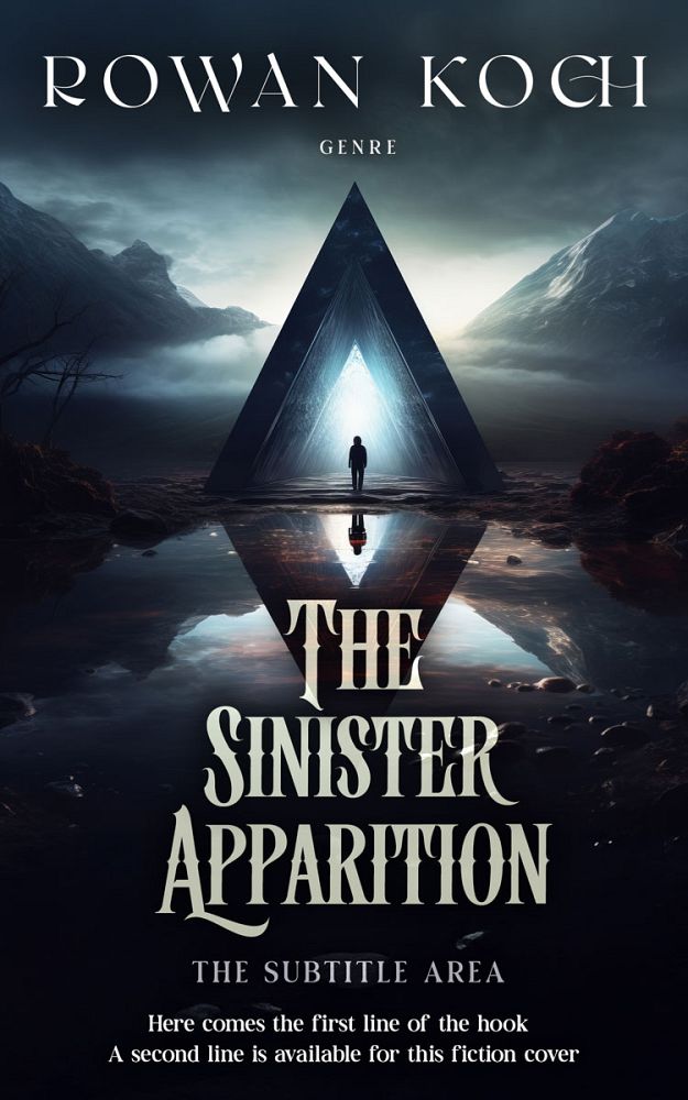 Front view of Mirage #16659 - Premade Horror Book Cover | BookCoverZone