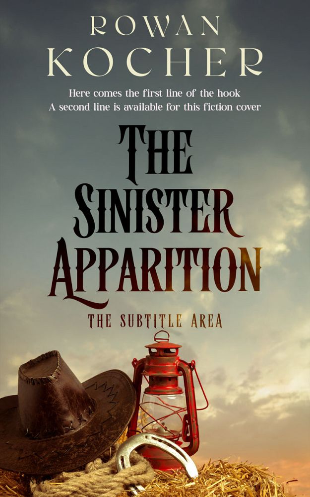 Front view of Fuscous Gray #16683 - Premade Western Book Cover | BookCoverZone